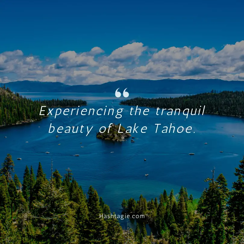 Lake Tahoe captions example image