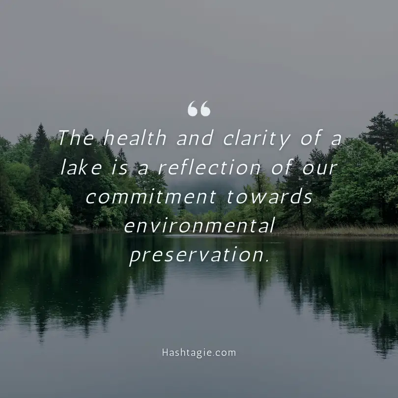 Lake themed quotes for environmental conservation  example image