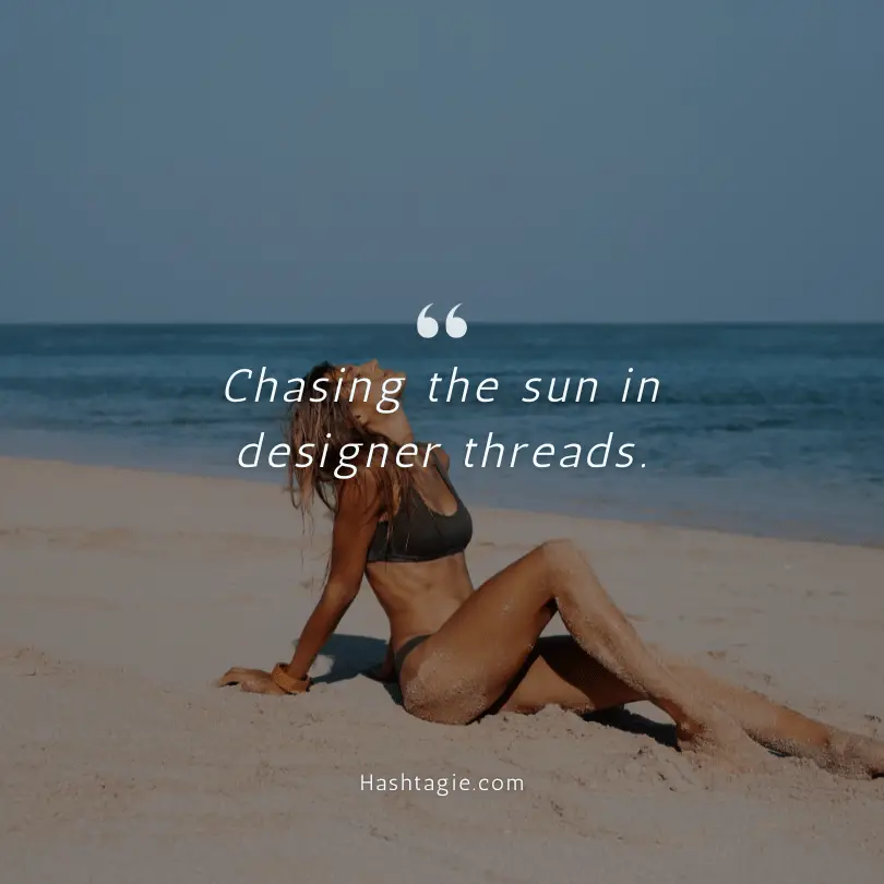 Luxury bikini captions example image