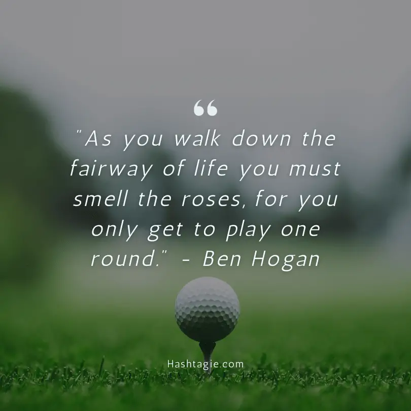 Match winning golf quotes example image