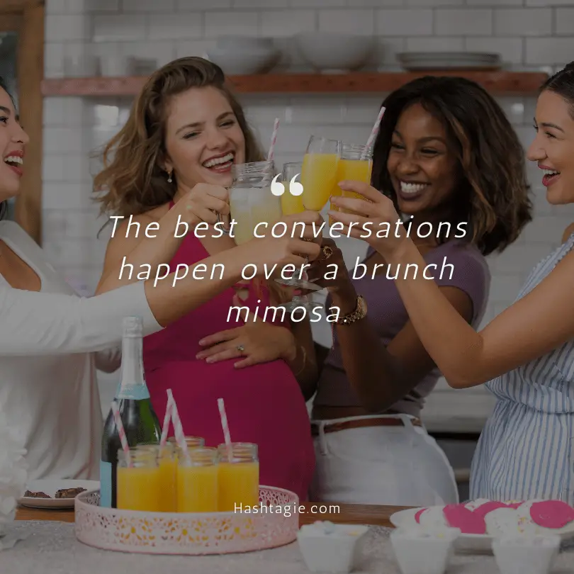 Mimosa Captions for Brunch example image