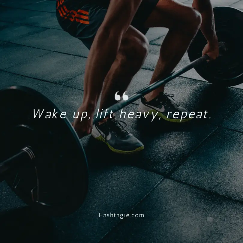 Morning workout captions  example image