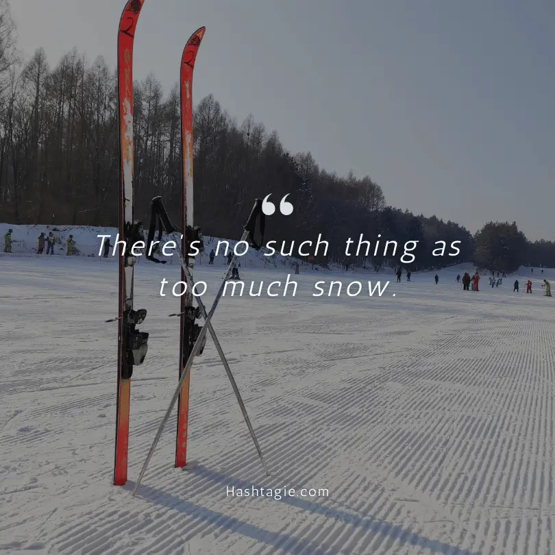 Mountain skiing captions for adventurers example image