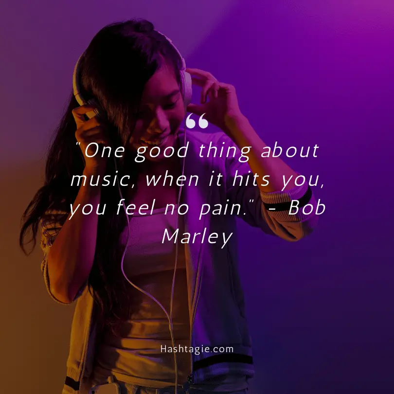 Music quotes captions example image