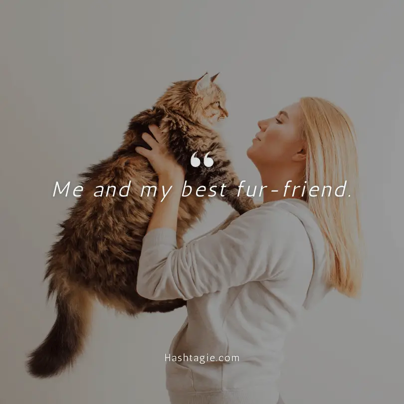 Pet love captions example image