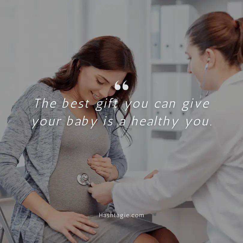 Pregnancy fitness quotes example image