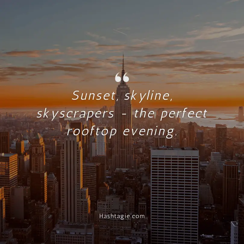 Rooftop captions for city skyline example image