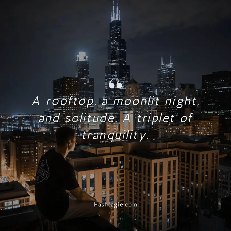 Rooftop quotes for peaceful moments example image