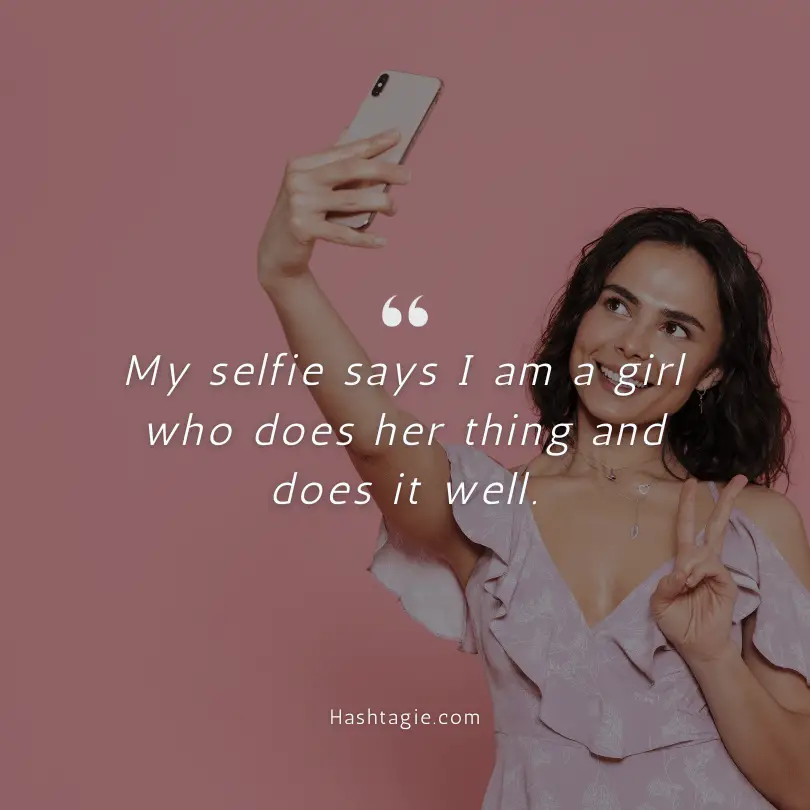 Selfie captions for girls example image