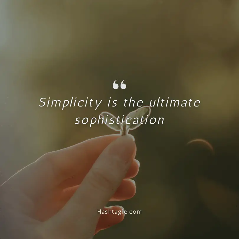 Simplicity captions celebrating everyday life. example image