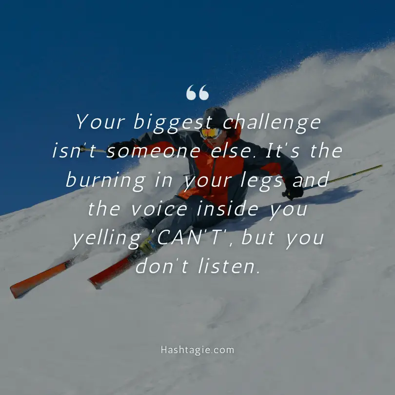 Ski racing quotes for competitors example image