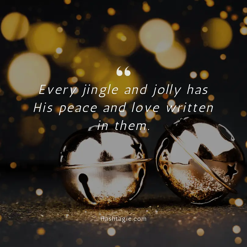 Spiritual Christmas Instagram captions example image