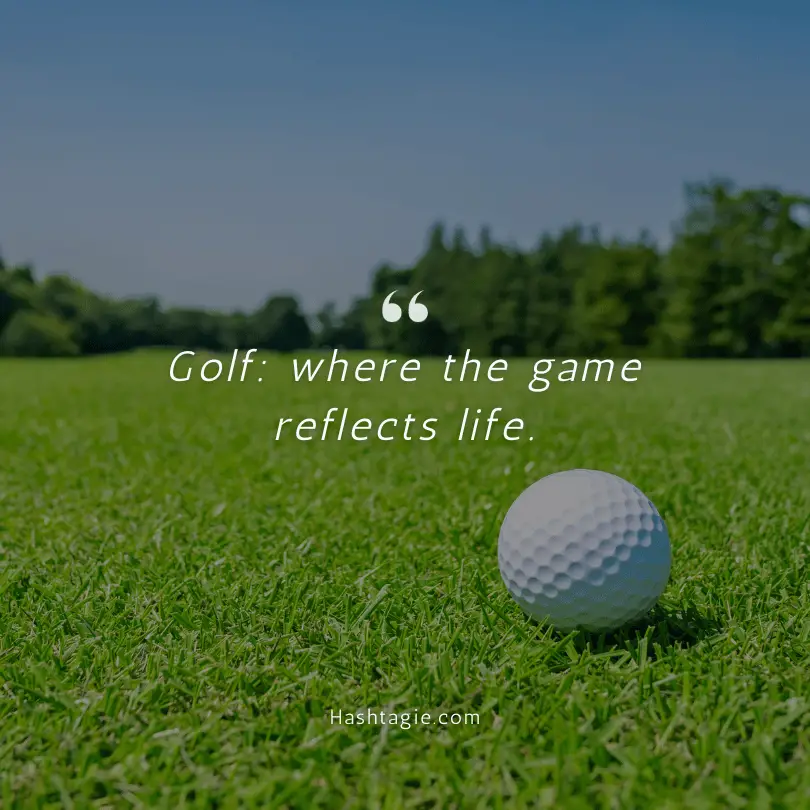 Spiritual golf captions example image