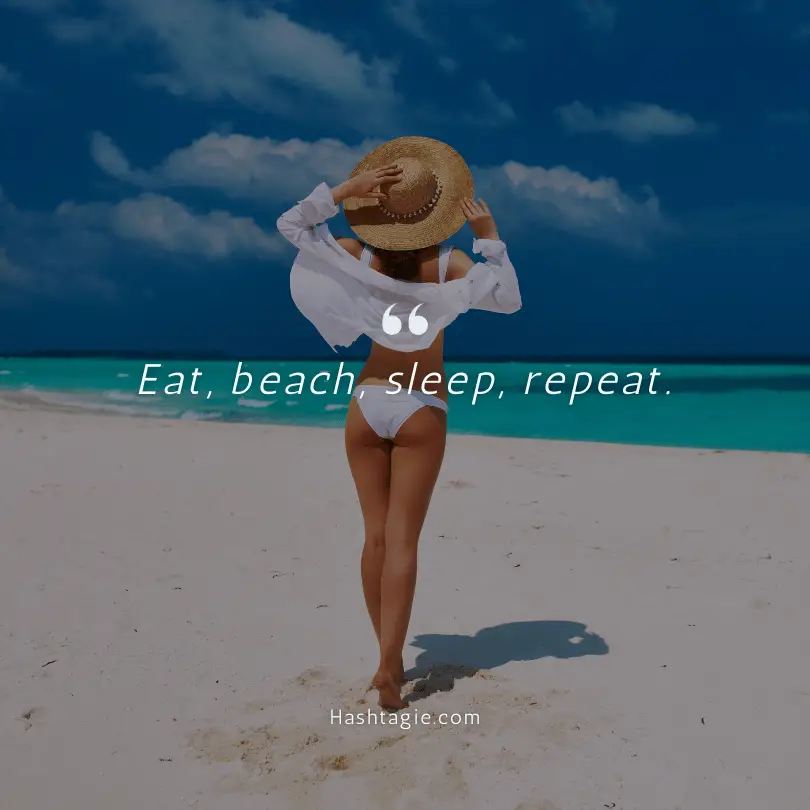 Summer vacation captions  example image