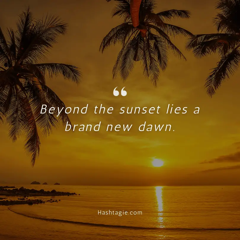 Sunset captions  example image