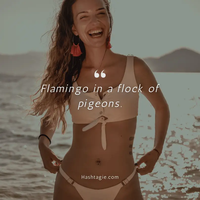 Travel bikini captions example image