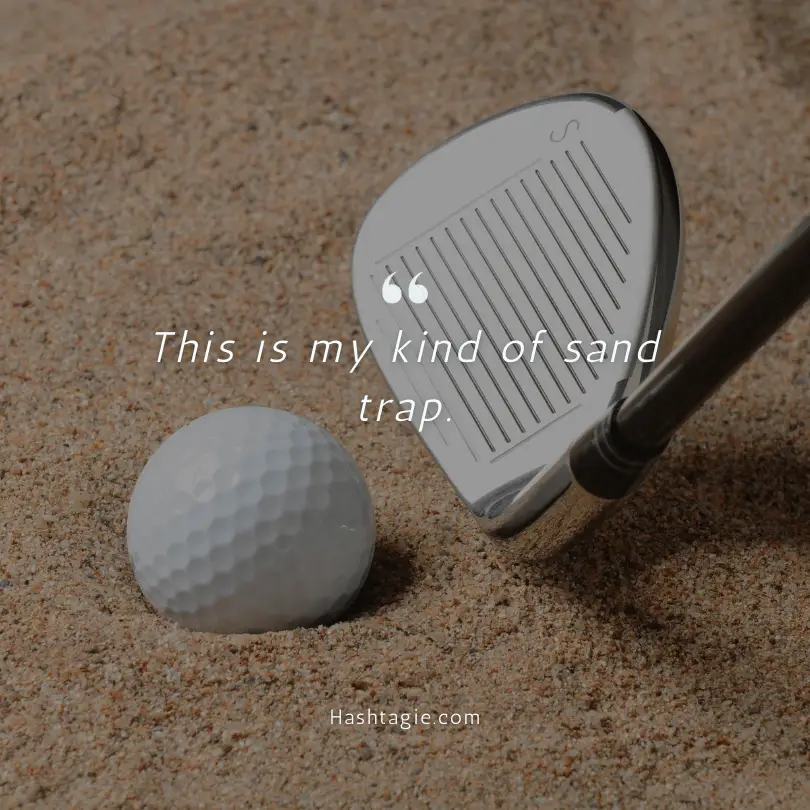 Vacation golf captions example image