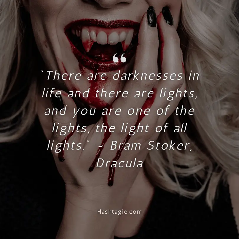 Vampire themed quotes example image