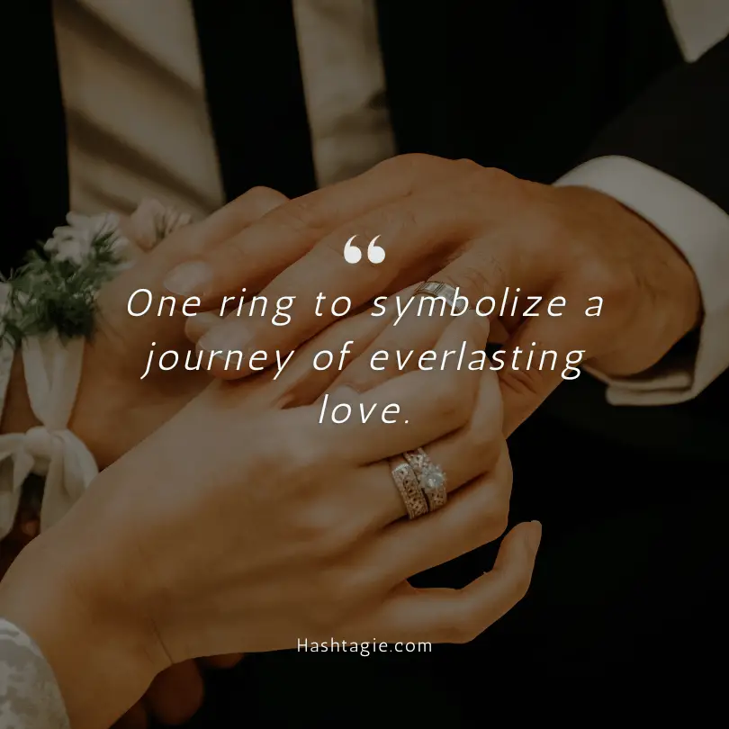 Wedding ring captions example image