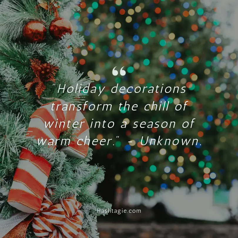 Winter quotes about holiday decorations example image